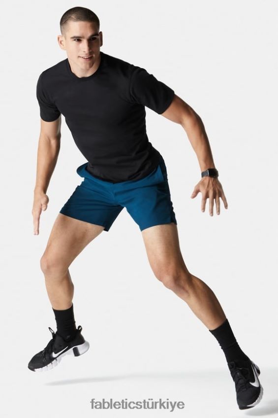 tr Fabletics erkekler ön sıradaki tişört siyah 40R06B3552