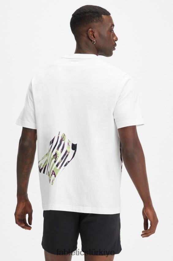 tr Fabletics erkekler r&r tişörtü beyaz dalgacık 40R06B3530