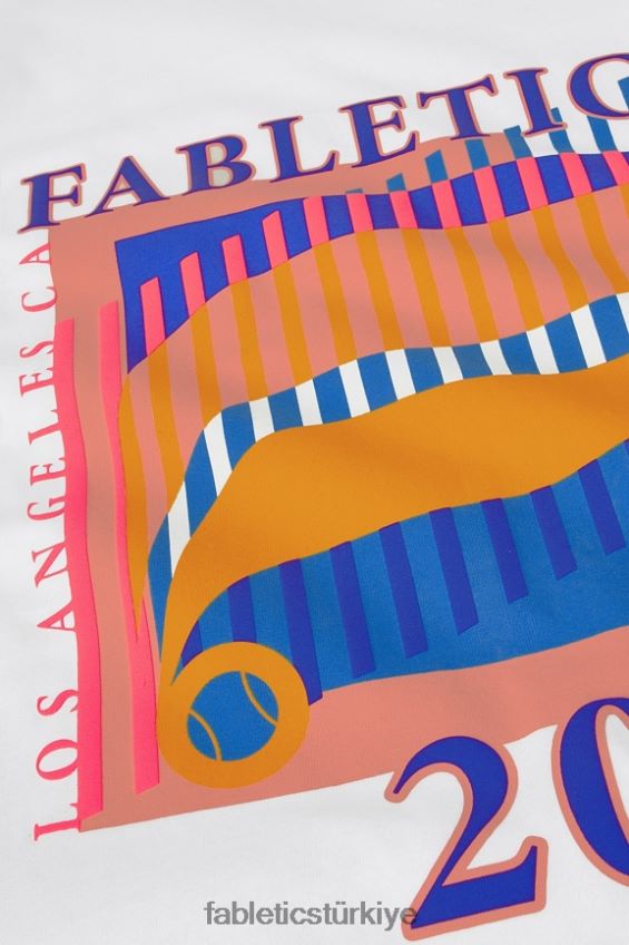 tr Fabletics erkekler r&r tişörtü beyaz tenis bize açık 40R06B3532