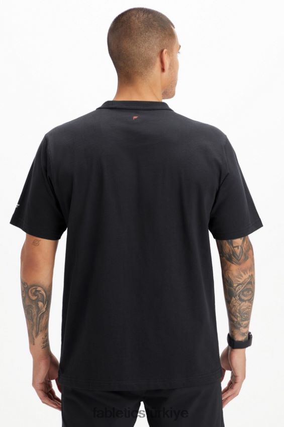 tr Fabletics erkekler r&r tişörtü hep birlikte siyah 40R06B3533
