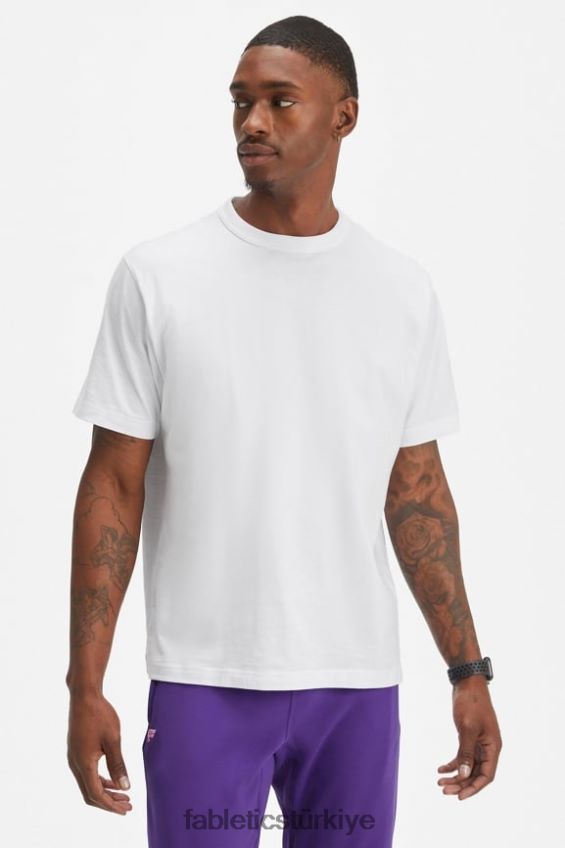 tr Fabletics erkekler r&r tişörtü klasik beyaz 40R06B3528