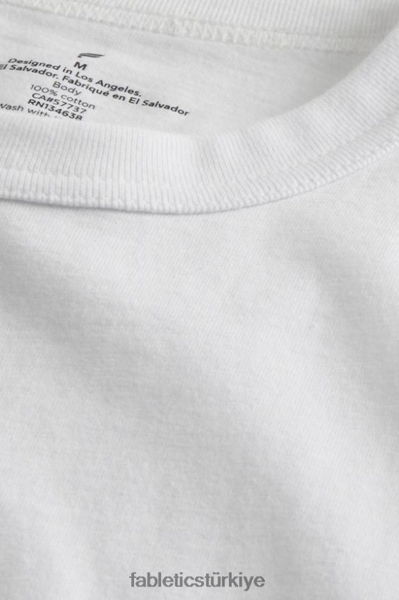 tr Fabletics erkekler r&r tişörtü klasik beyaz 40R06B3528