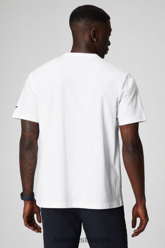 tr Fabletics erkekler r&r tişörtü klasik beyaz f çok 40R06B3520