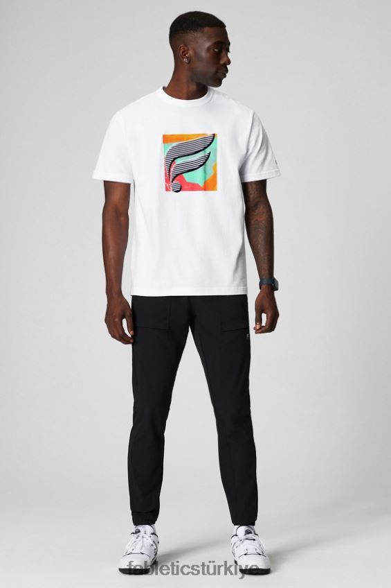 tr Fabletics erkekler r&r tişörtü klasik beyaz f çok 40R06B3520