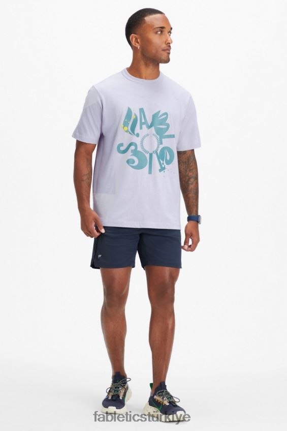 tr Fabletics erkekler r&r tişörtü leylak sisi parçalamak ve sürmek 40R06B3556