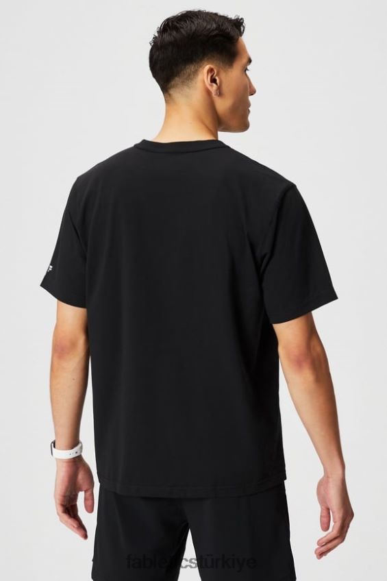tr Fabletics erkekler r&r tişörtü siyah hızlı spor 40R06B3525