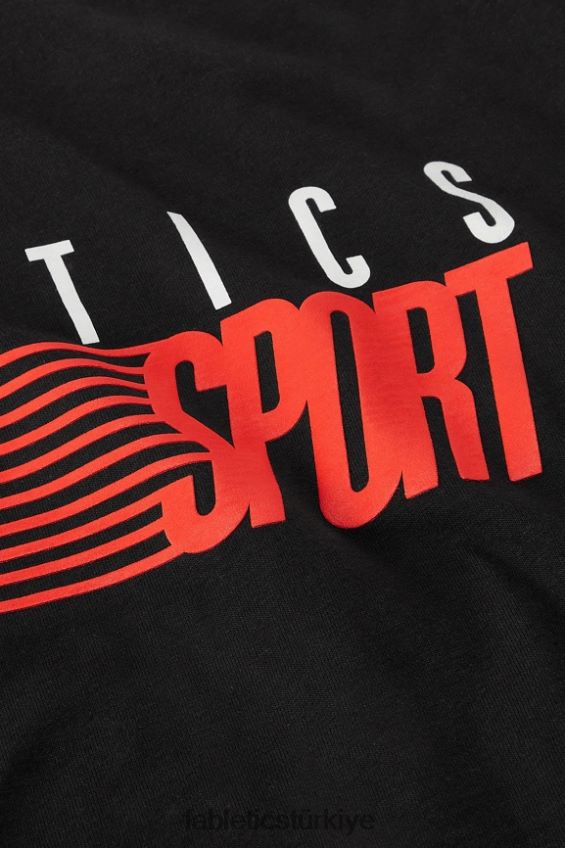 tr Fabletics erkekler r&r tişörtü siyah hızlı spor 40R06B3525