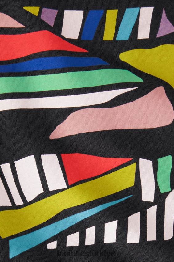 tr Fabletics erkekler r&r tişörtü siyah kolaj 40R06B3526