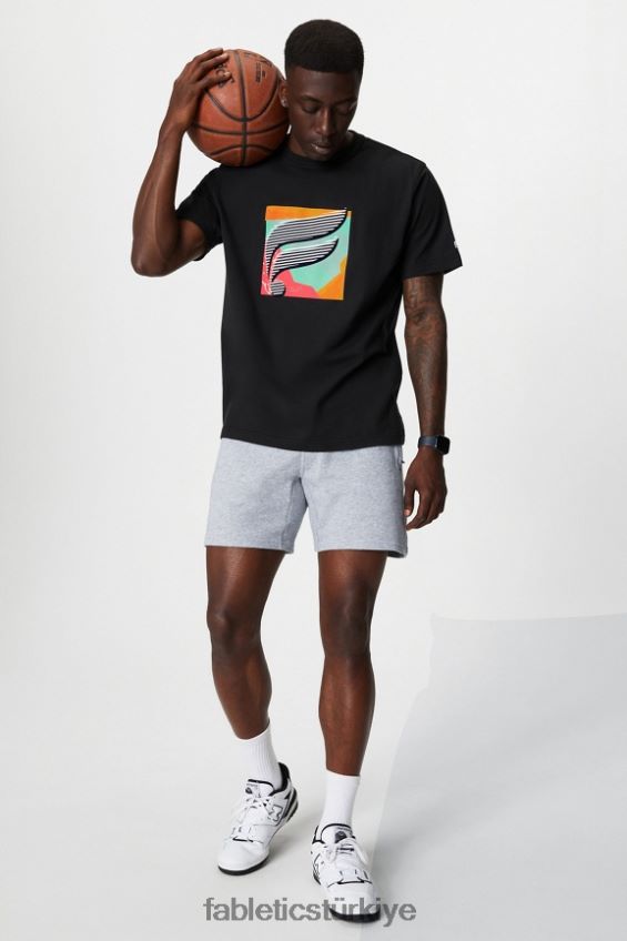 tr Fabletics erkekler r&r tişörtü siyah çoklu f 40R06B3521