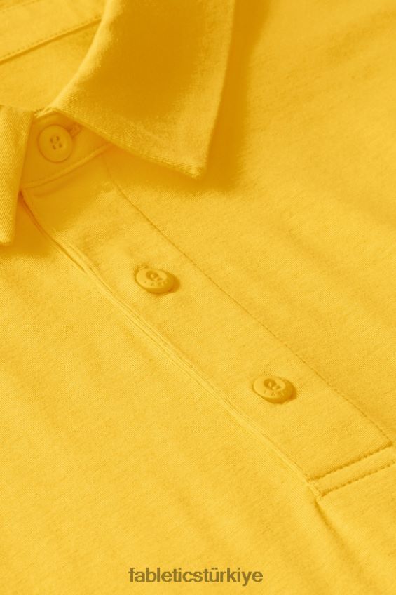 tr Fabletics erkekler 24-7 polo 170 günbatımı sarısı 40R06B3423