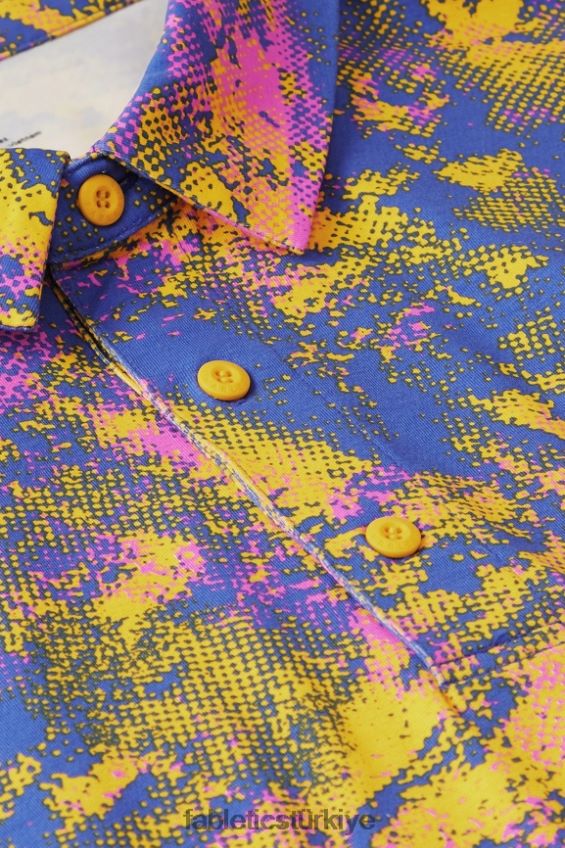 tr Fabletics erkekler 24-7 polo 171 gün batımı sarı ortam gürültüsü 40R06B3424