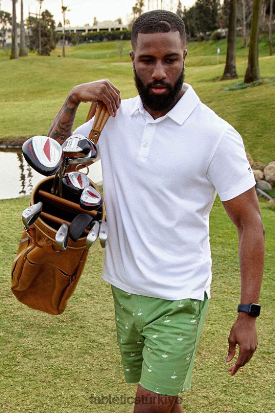 tr Fabletics erkekler 24-7 polo 171 klasik beyaz 40R06B3427