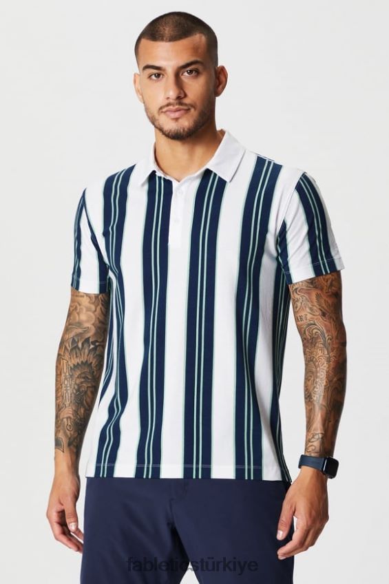 tr Fabletics erkekler 24-7 polo 171 kolej donanması mulligan şerit 40R06B3426