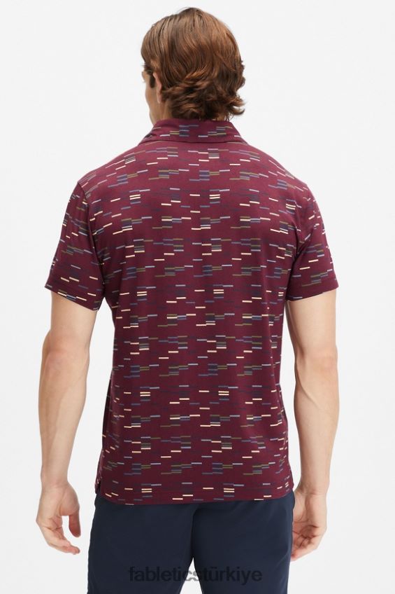 tr Fabletics erkekler 24-7 polo 173 merlot ince astarlı 40R06B3436