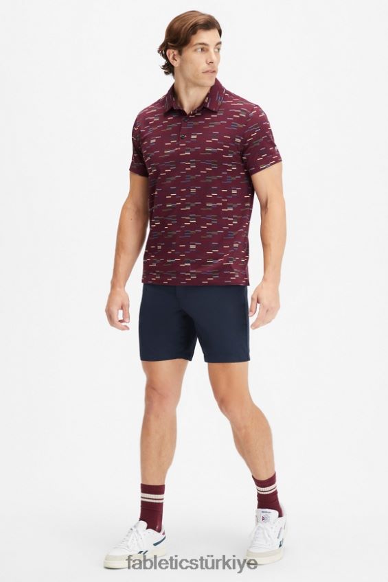 tr Fabletics erkekler 24-7 polo 173 merlot ince astarlı 40R06B3436