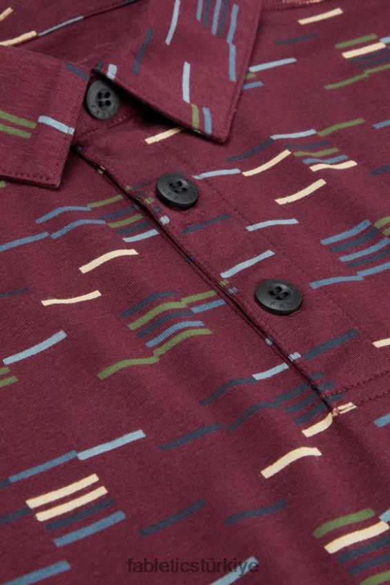 tr Fabletics erkekler 24-7 polo 173 merlot ince astarlı 40R06B3436