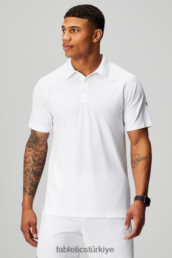 tr Fabletics erkekler eğitim günü polo 166 klasik beyaz 40R06B3403