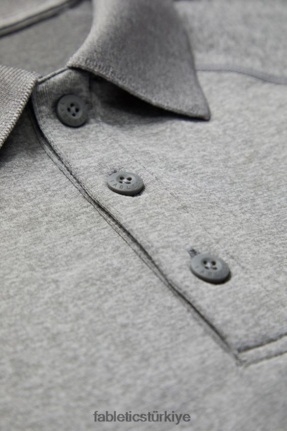 tr Fabletics erkekler eğitim günü polo 168 orta gri htr 40R06B3413