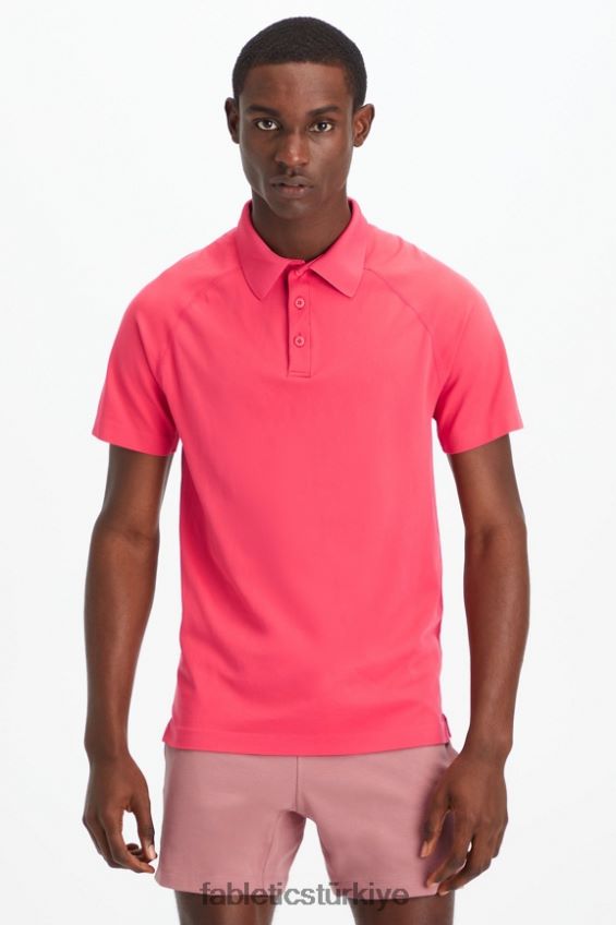 tr Fabletics erkekler eğitim günü polo 169 eflatun kırmızı 40R06B3416