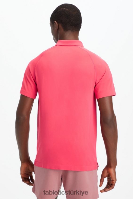 tr Fabletics erkekler eğitim günü polo 169 eflatun kırmızı 40R06B3416
