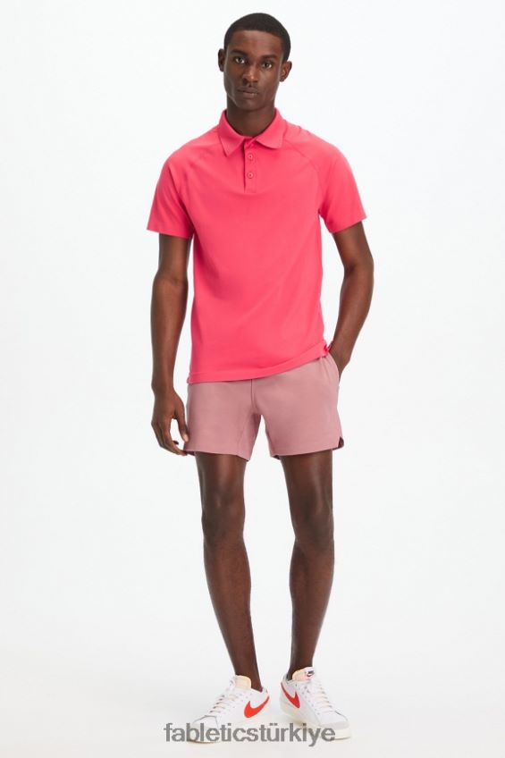 tr Fabletics erkekler eğitim günü polo 169 eflatun kırmızı 40R06B3416