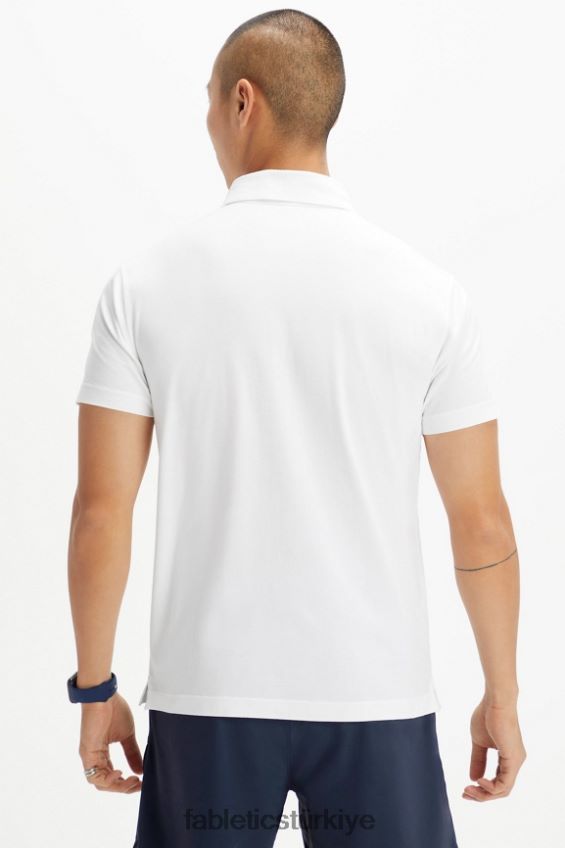 tr Fabletics erkekler evrensel tenis 24-7 polo tamamen beyaz 40R06B3438