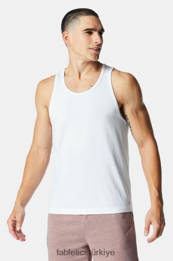 tr Fabletics erkekler 24-7 tankı beyaz 40R06B3385