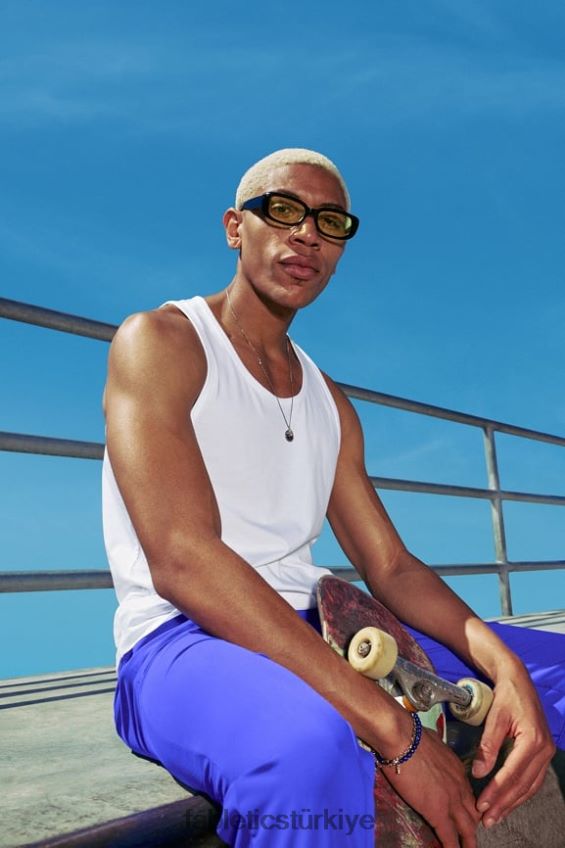 tr Fabletics erkekler 24-7 tankı klasik beyaz 40R06B3379