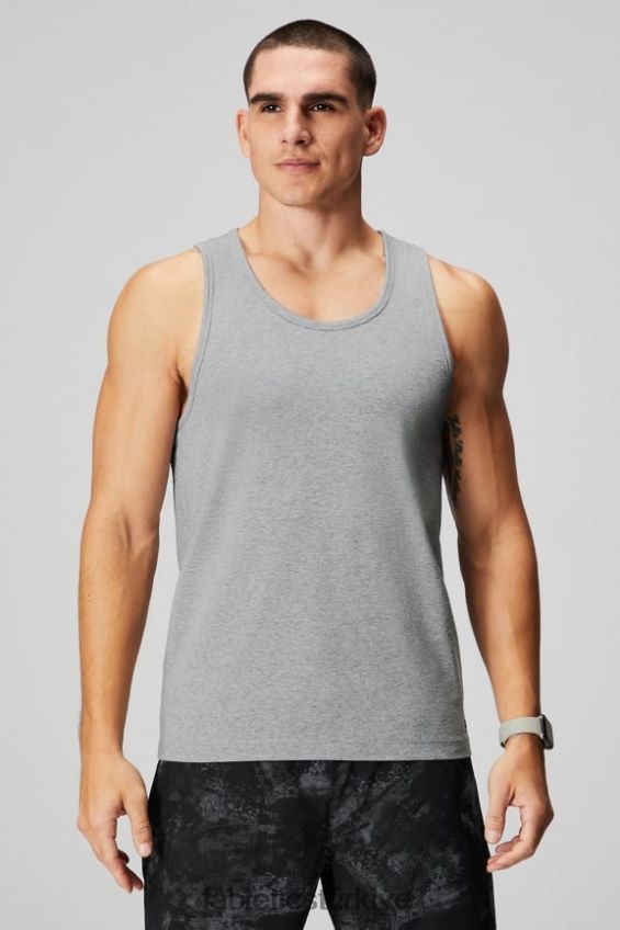 tr Fabletics erkekler 24-7 tankı klasik gri melanj 40R06B3380