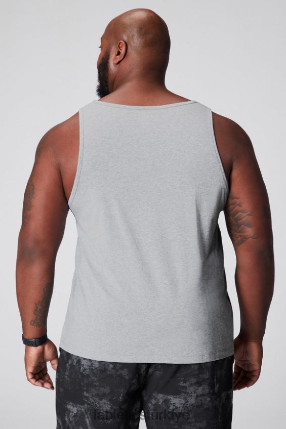 tr Fabletics erkekler 24-7 tankı klasik gri melanj 40R06B3381