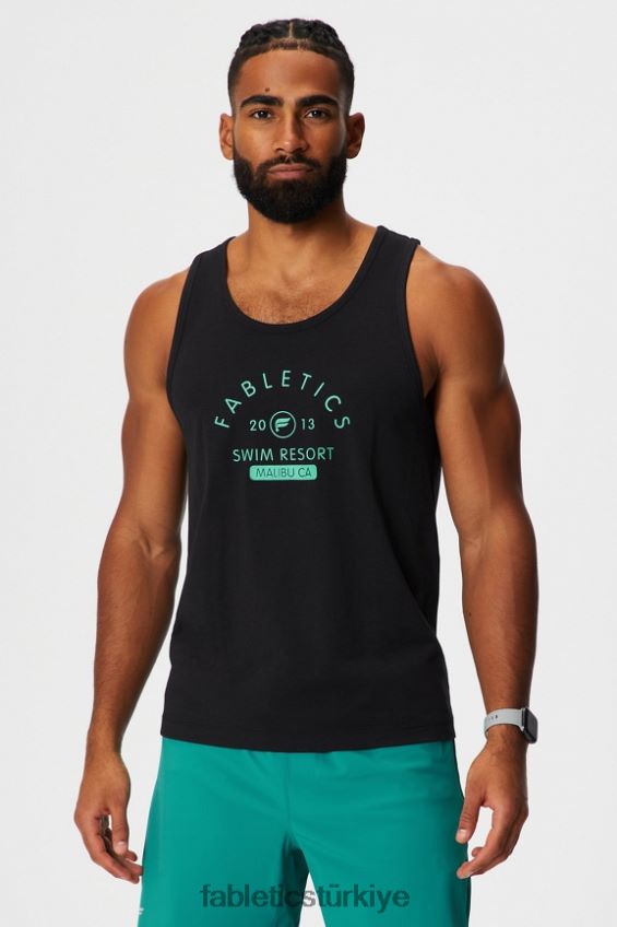 tr Fabletics erkekler 24-7 tankı siyah yüzmek 40R06B3378