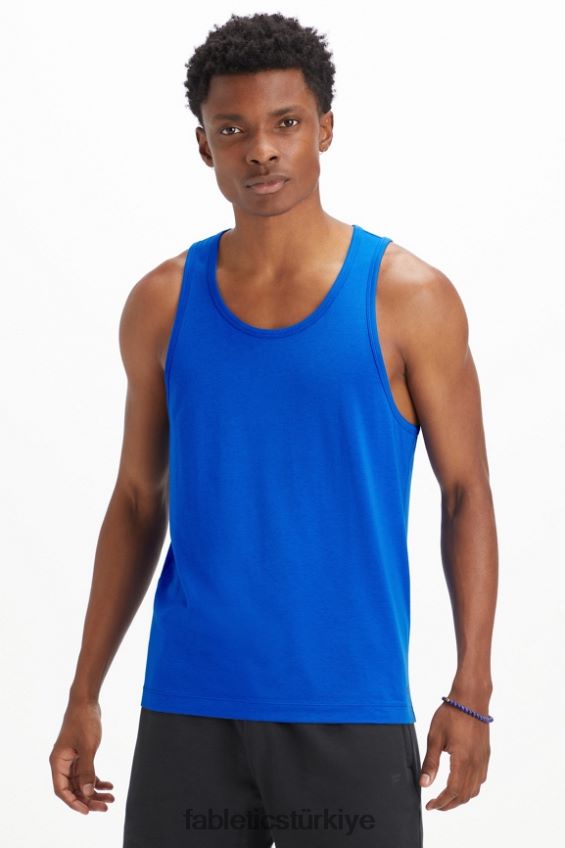 tr Fabletics erkekler 24-7 tankı yarış mavisi 40R06B3384