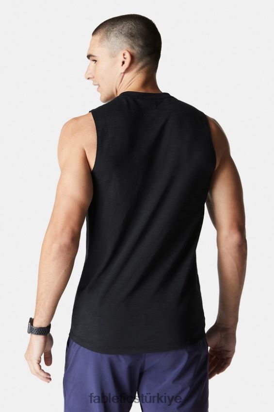 tr Fabletics erkekler ön sıra kolsuz tişört siyah 40R06B3401