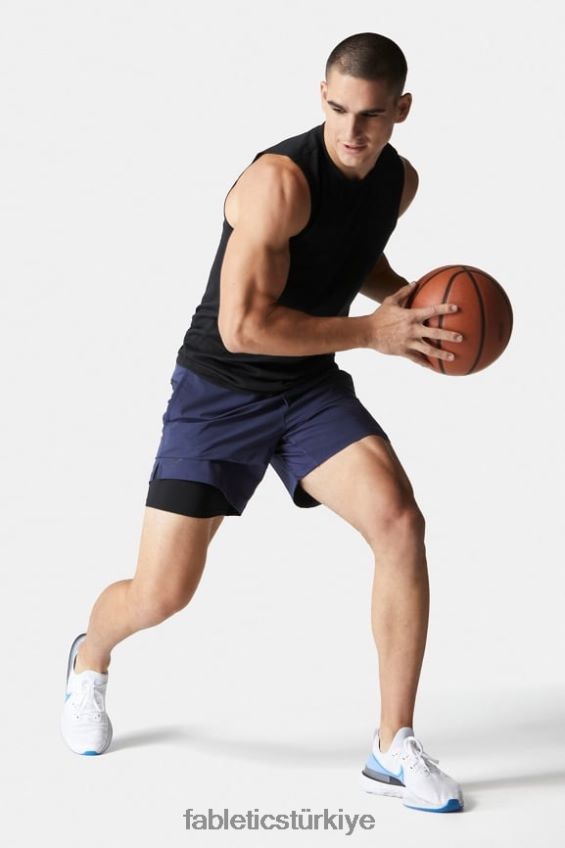 tr Fabletics erkekler ön sıra kolsuz tişört siyah 40R06B3401