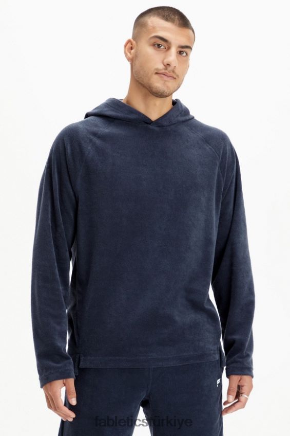 tr Fabletics erkekler ada havlu kumaşı kapşonlu klasik donanma 40R06B3726