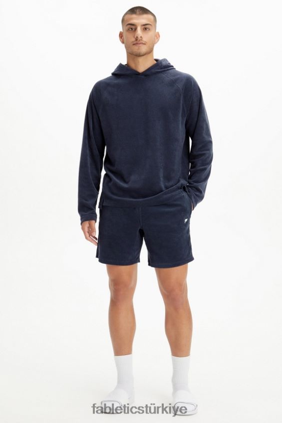 tr Fabletics erkekler ada havlu kumaşı kapşonlu klasik donanma 40R06B3726