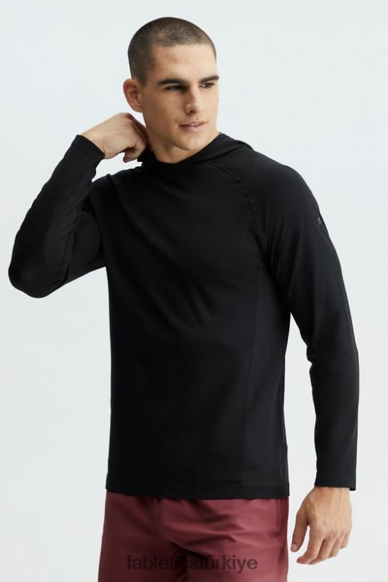 tr Fabletics erkekler eğitim günü kapşonlu siyah 40R06B3622