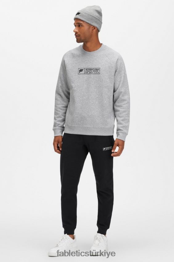 tr Fabletics erkekler giden ekip klasik gri funda etiketi 40R06B3700