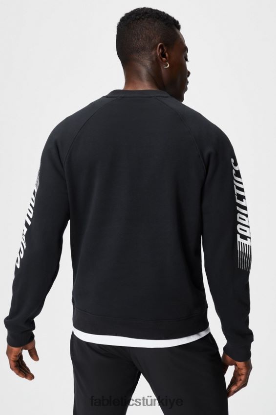 tr Fabletics erkekler giden ekip siyah hızlı kollu 40R06B3692