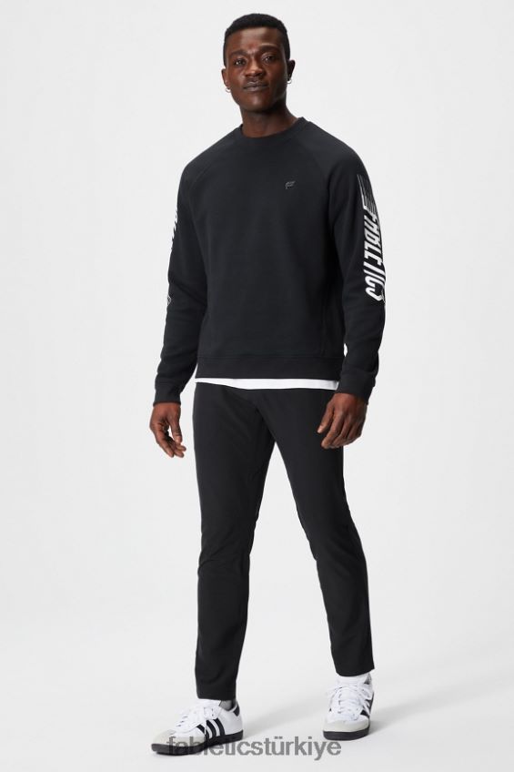 tr Fabletics erkekler giden ekip siyah hızlı kollu 40R06B3692
