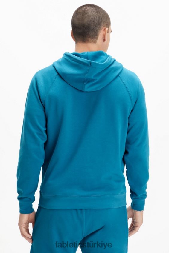 tr Fabletics erkekler hafif go-to kapüşonlu deniz mavisi 40R06B3663