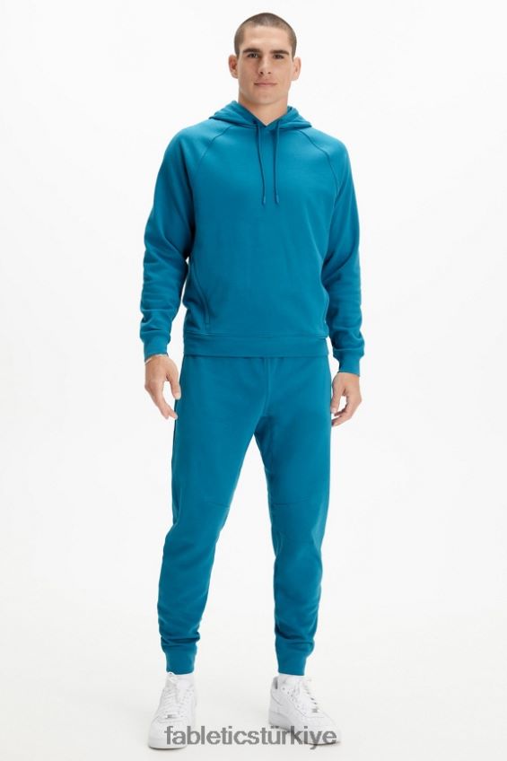 tr Fabletics erkekler hafif go-to kapüşonlu deniz mavisi 40R06B3663