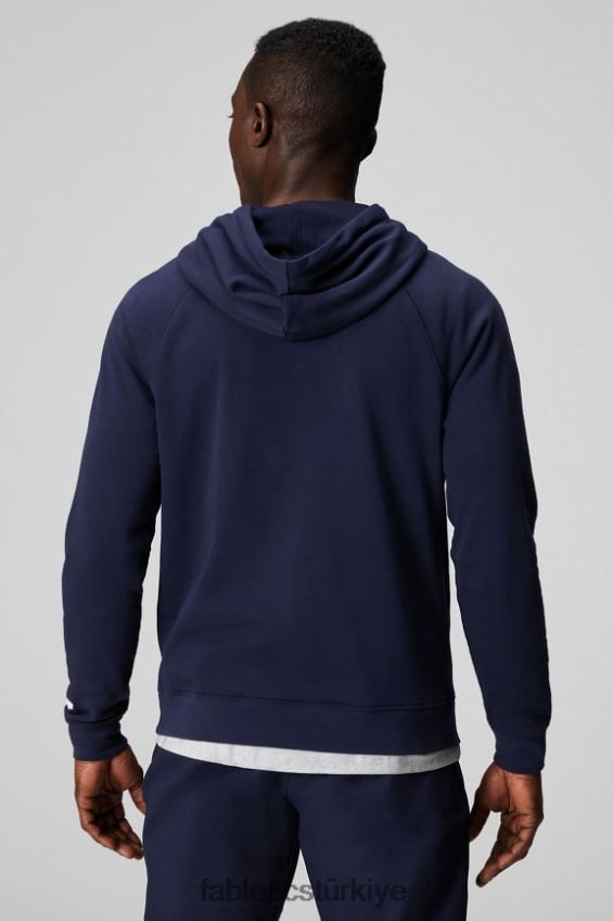 tr Fabletics erkekler hafif go-to kapüşonlu derin donanma zinciri 40R06B3654