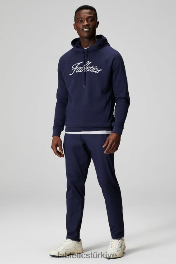 tr Fabletics erkekler hafif go-to kapüşonlu derin donanma zinciri 40R06B3654