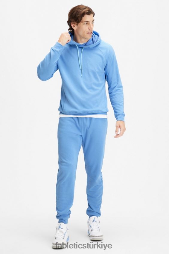 tr Fabletics erkekler hafif go-to kapüşonlu sörf mavisi 40R06B3659