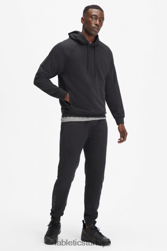tr Fabletics erkekler hafif go-to kapüşonlu siyah 40R06B3658
