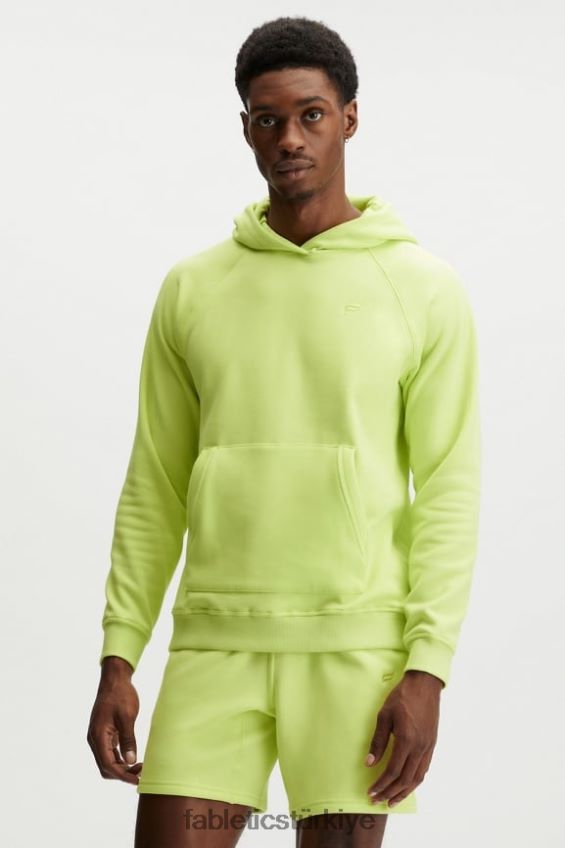 tr Fabletics erkekler oyun sonrası kapşonlu solmuş kireç 40R06B3724