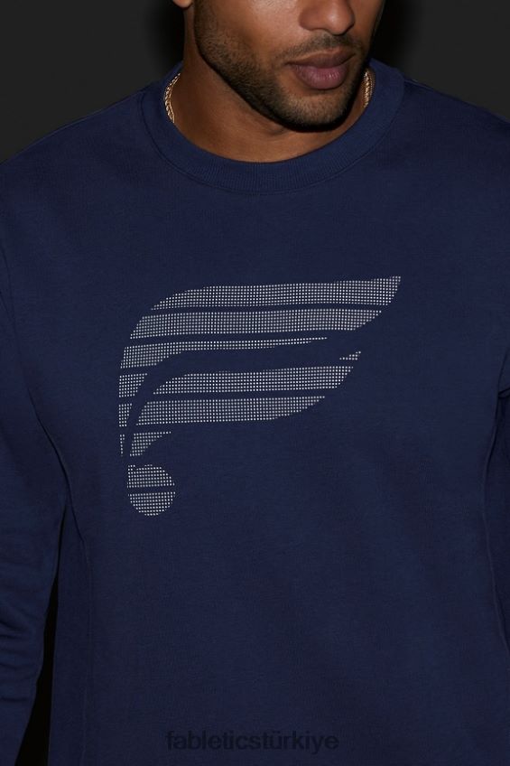 tr Fabletics erkekler saha ekibi donanma yansıtıcı nokta logosu 40R06B3717