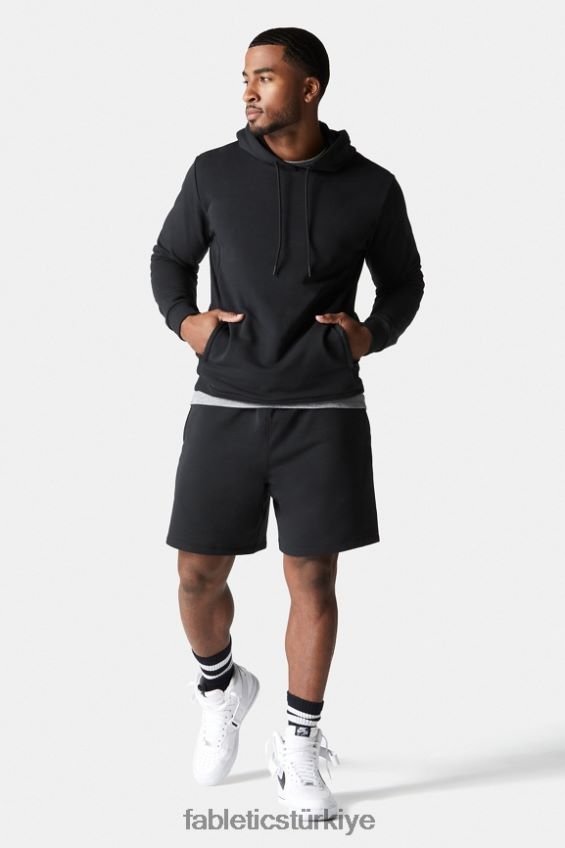 tr Fabletics erkekler saha kenarı kapşonlu siyah 40R06B3730
