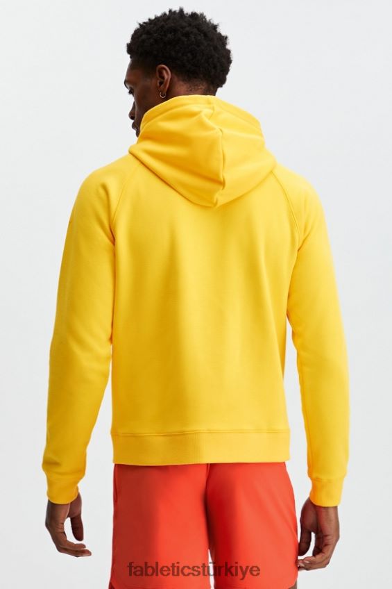 tr Fabletics erkekler tam boy fermuarlı kapüşonlu eski sarı 40R06B3708